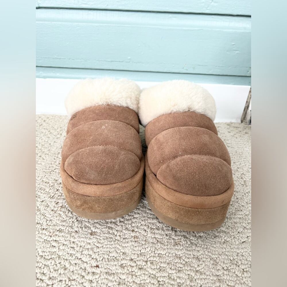 Ugg tazzlita suede platform slippers casual women’s size 10 - Picture 4 of 9